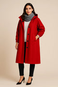 Ruby – Trench Lungo con Cappuccio da Donna con Tasche