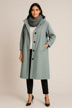 Ruby – Trench Lungo con Cappuccio da Donna con Tasche