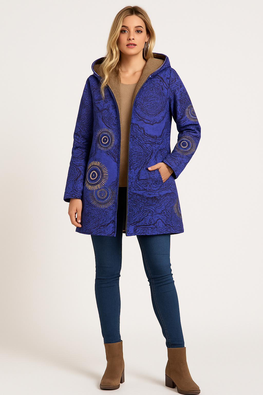 Giacca Invernale Floreale da Donna