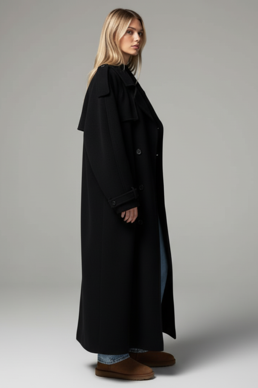 Trench doppiopetto da donna