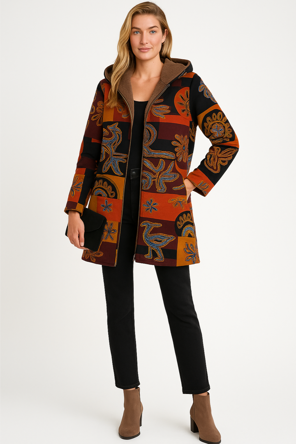 Giacca Invernale Floreale da Donna