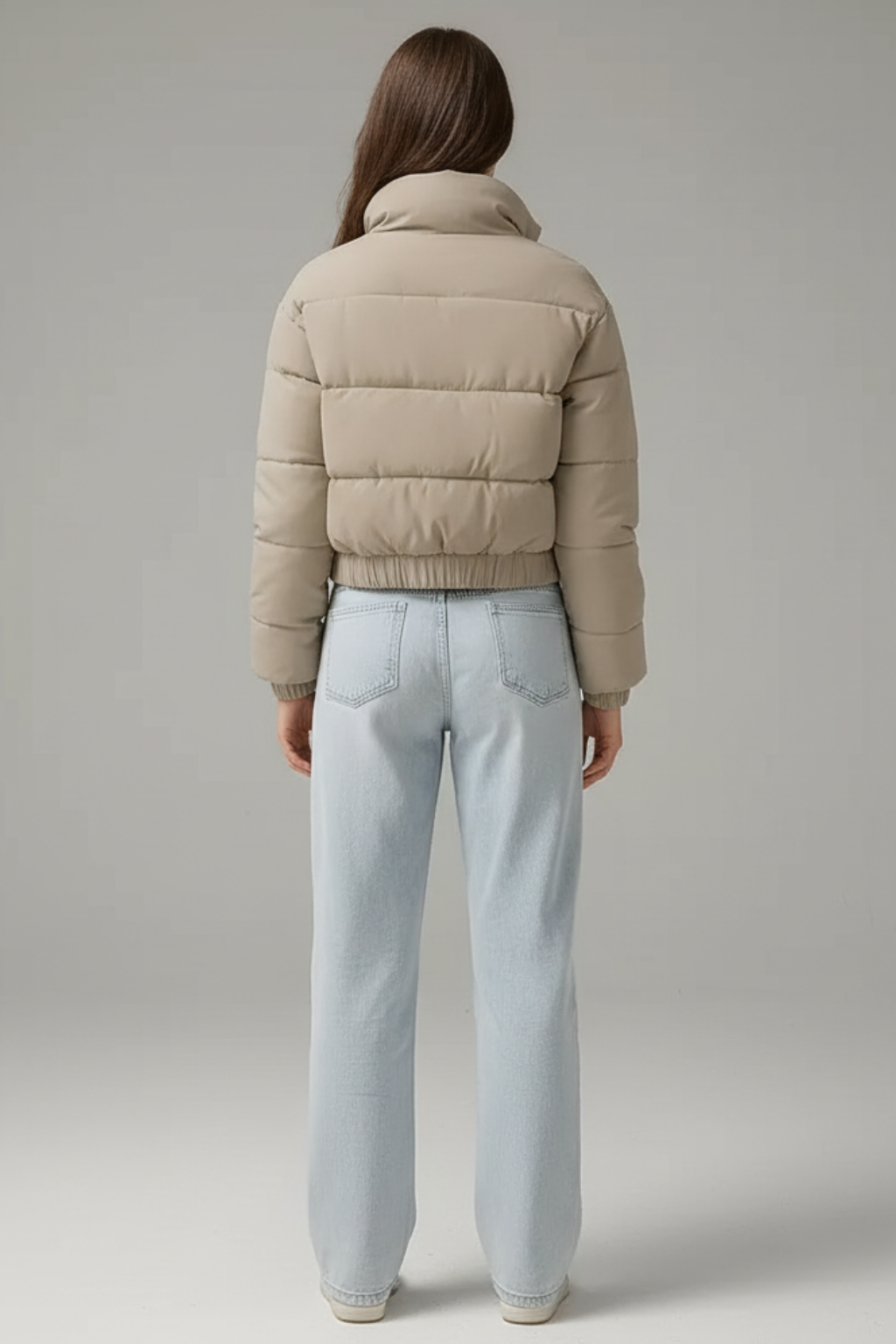 Piumino Corto da Donna Giacca Imbottita Calda Invernale