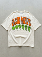 T-Shirt Oversize Acid Wave - Vista posteriore