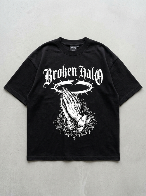 T-Shirt Oversize Broken Halo - Vista frontale