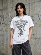 T-Shirt Oversize Chrome Angel - Indossata