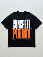 T-Shirt Oversize Concrete Poetry - Vista frontale