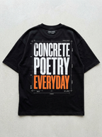 T-Shirt Oversize Concrete Poetry - Vista posteriore