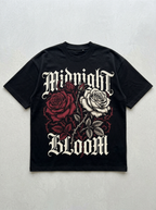T-Shirt Oversize Midnight Bloom - Vista frontale