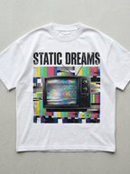 T-Shirt Oversize Static Dreams - Vista frontale