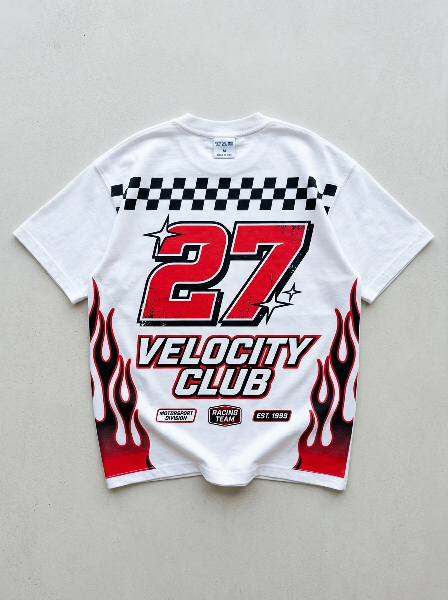 T-Shirt Oversize Velocity Club - Vista posteriore
